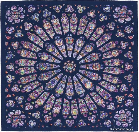 The Rose Window At Notre Dame Silk Scarf.